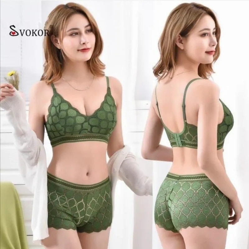 New Leafy Bra panty Set