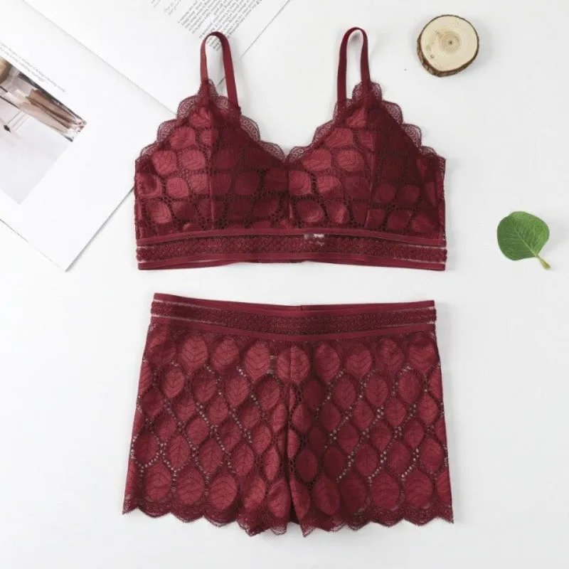 New Leafy Bra panty Set