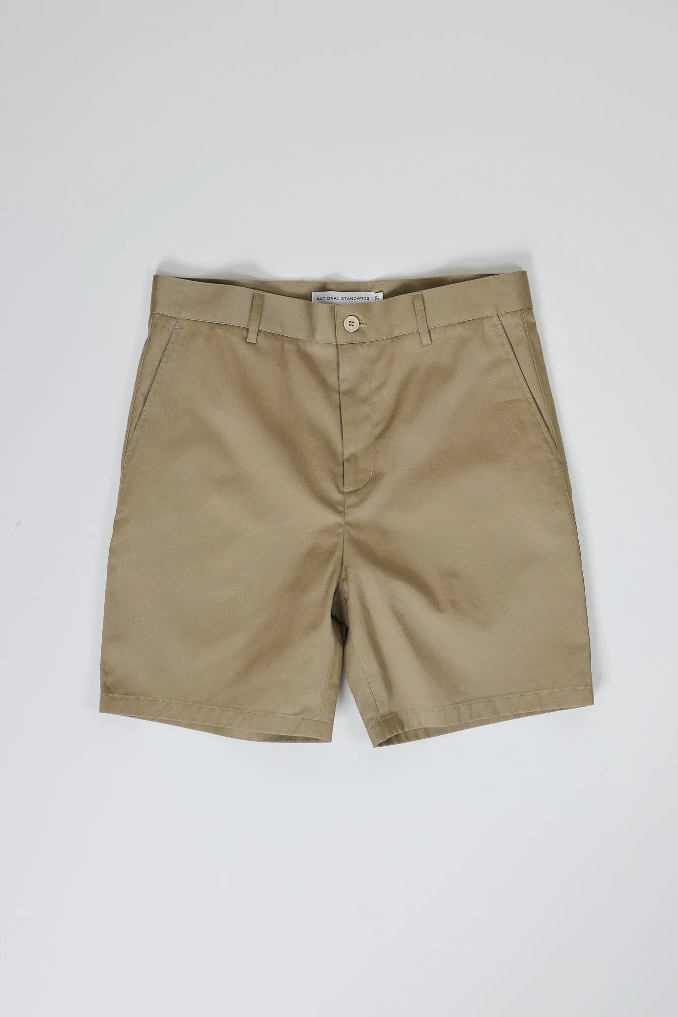 NS1205-3 Japanese Chino Shorts High Density Twill in Khaki