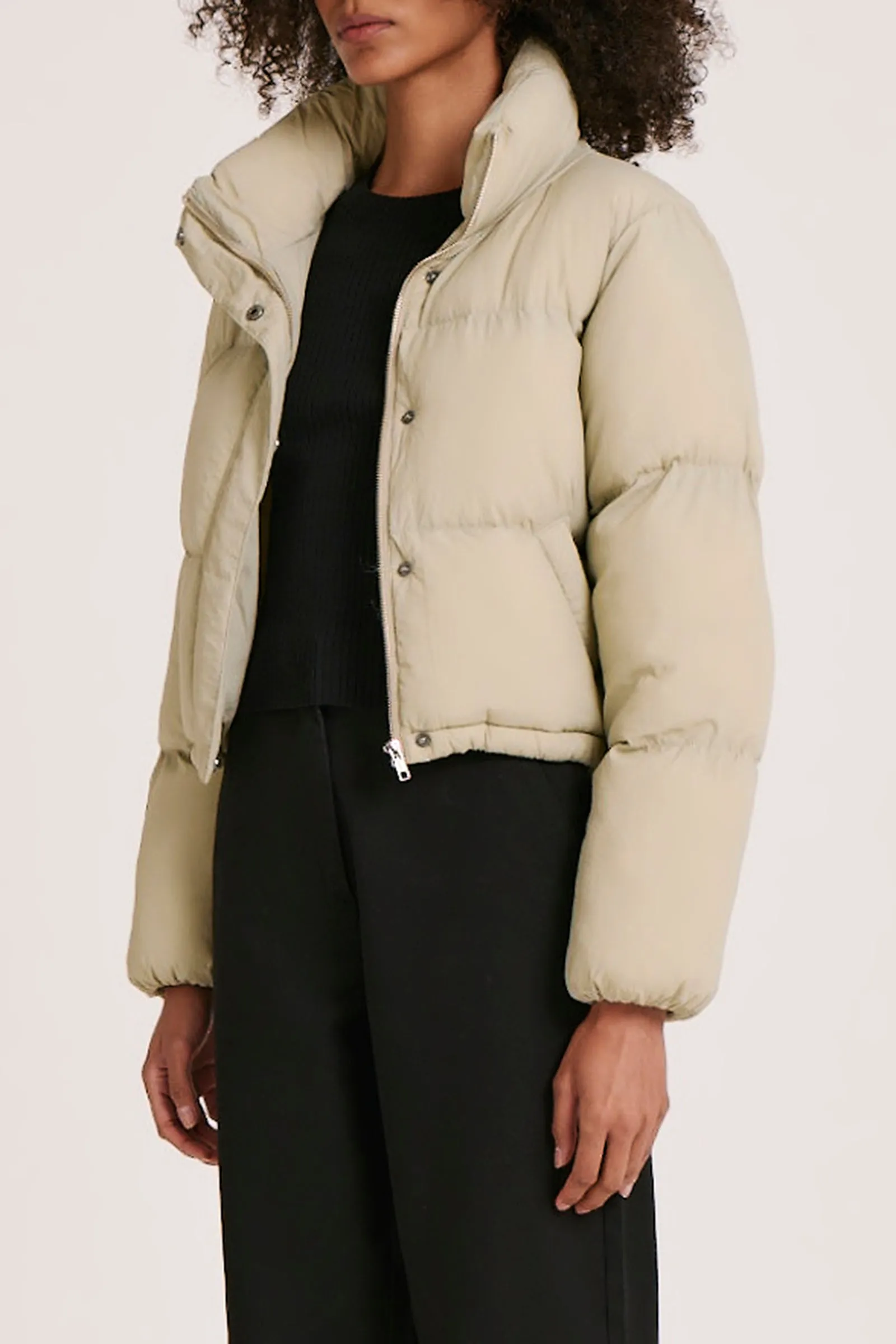 Nude lucy topher puffer jacket - cucumber