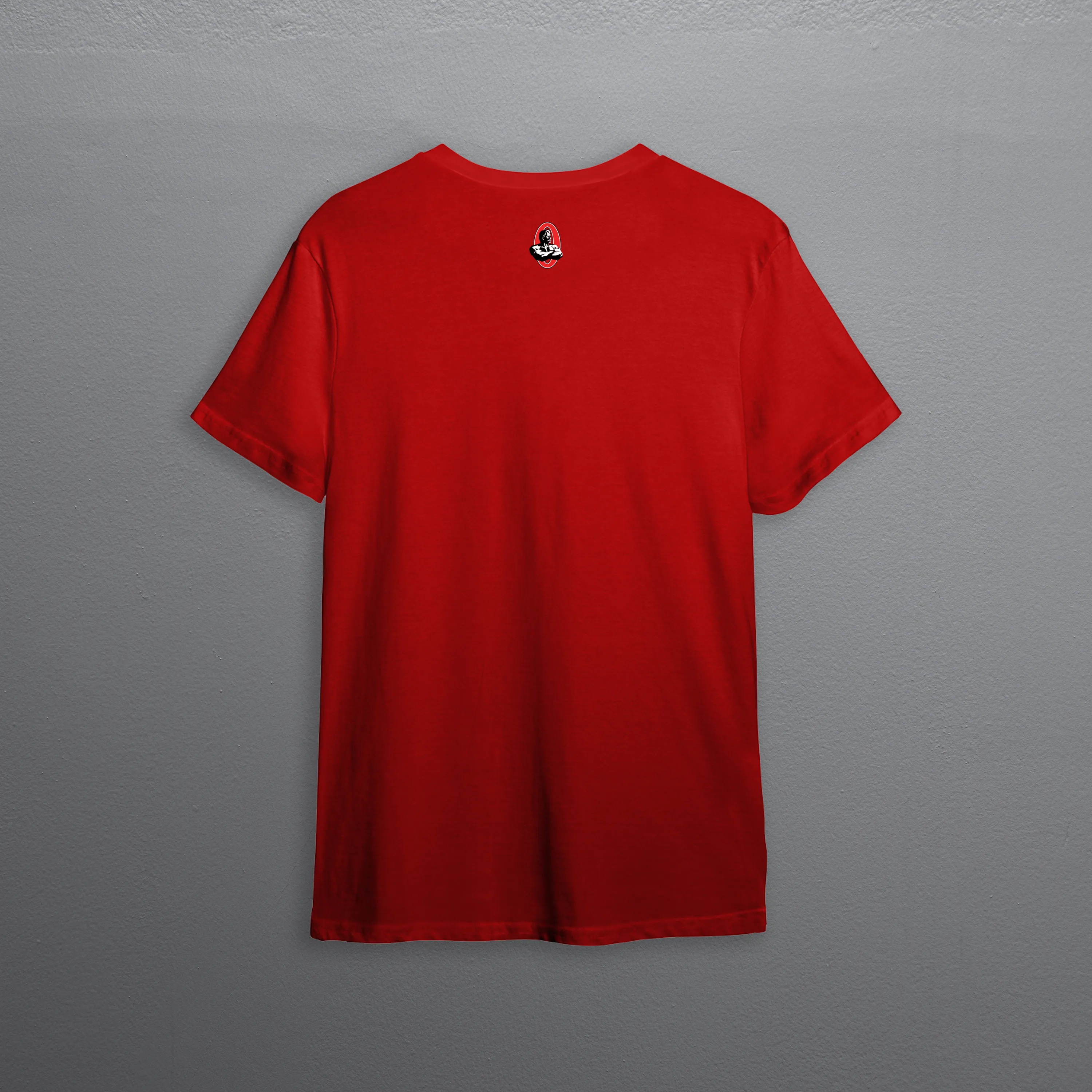 Olympia Classic Basic Activewear Oversized T-shirt -Red