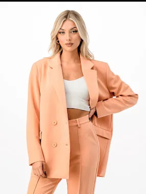 Oversized Celine Blazer | Tangerine