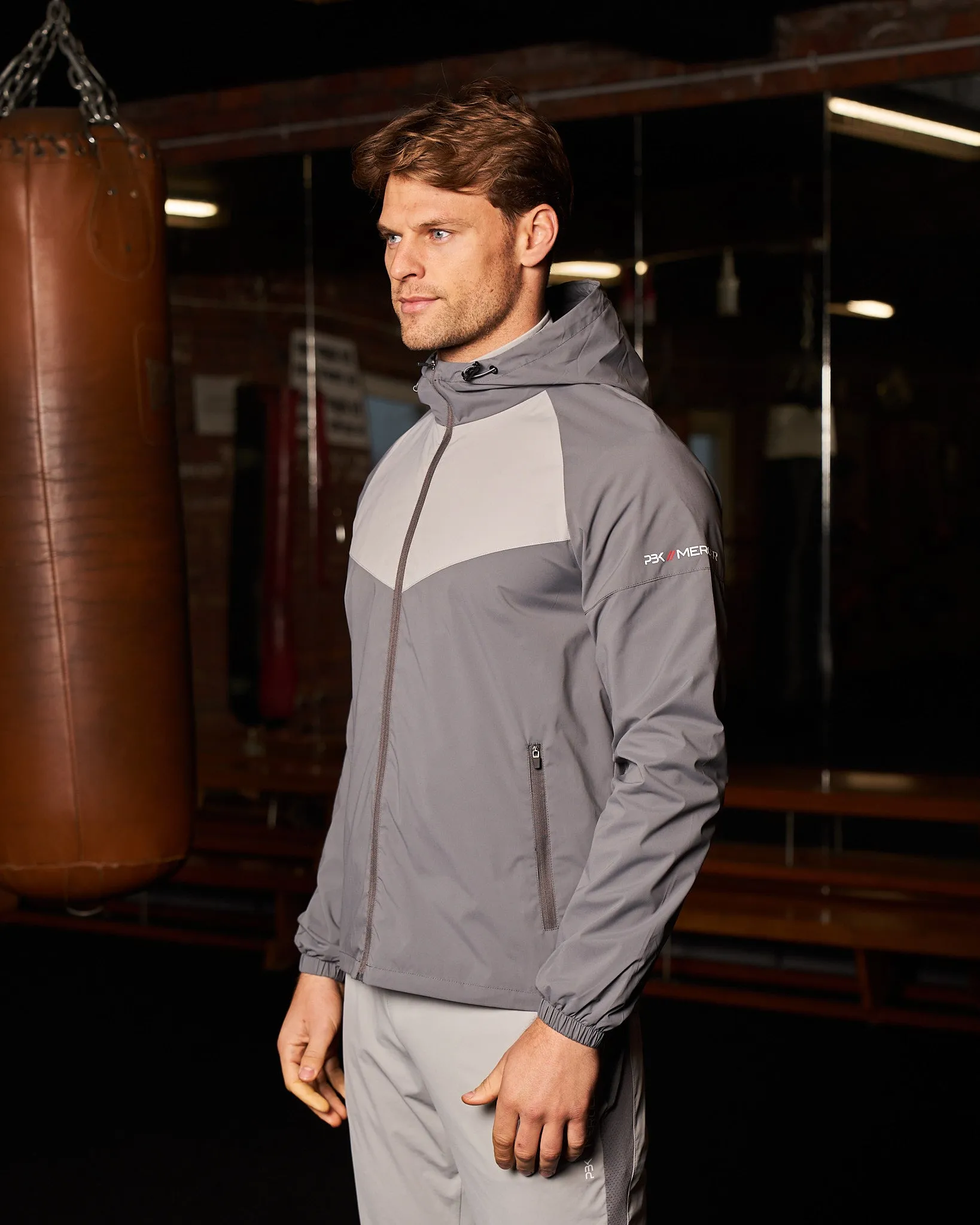 PBK//Mercier Performance Windbreaker Grey