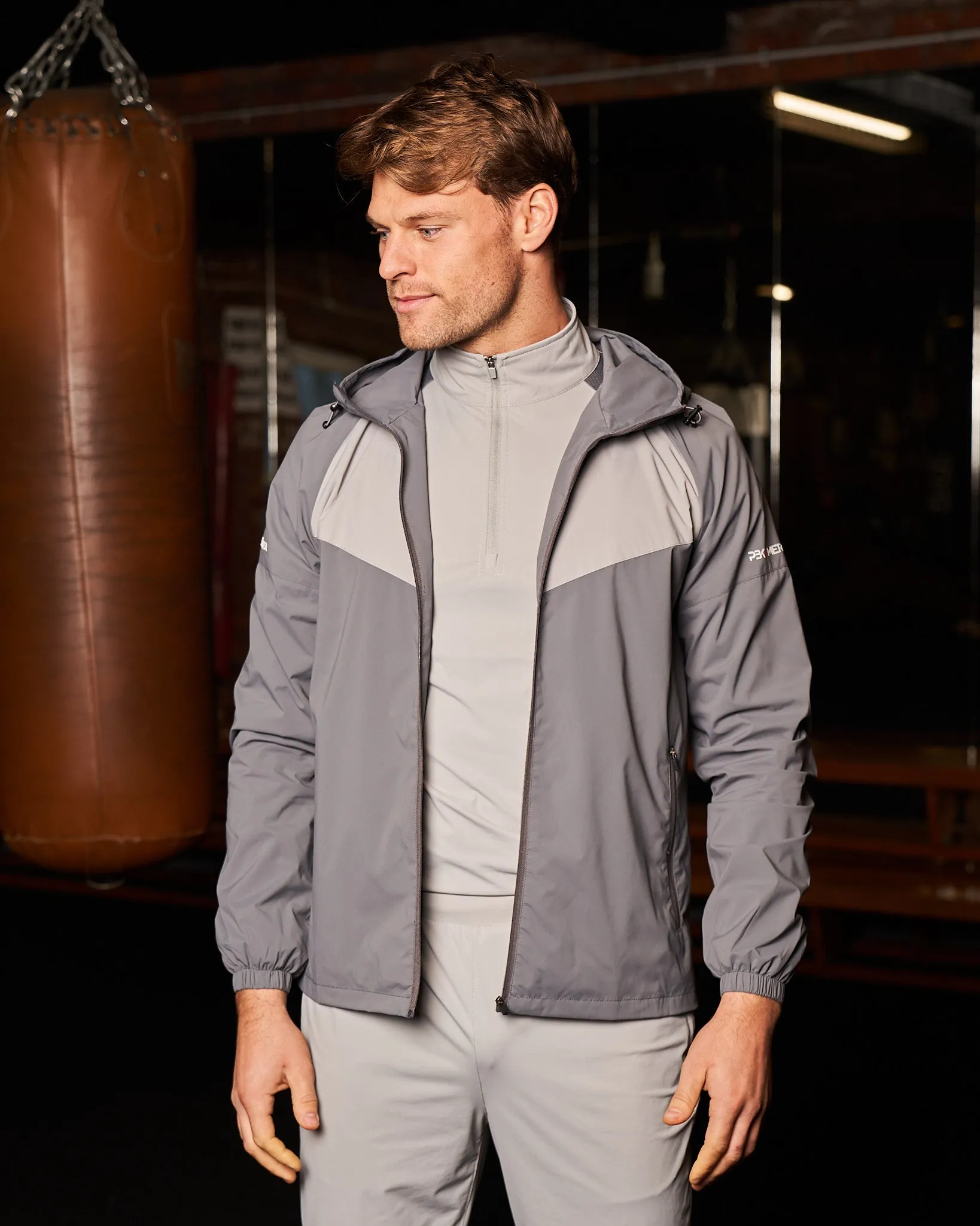 PBK//Mercier Performance Windbreaker Grey