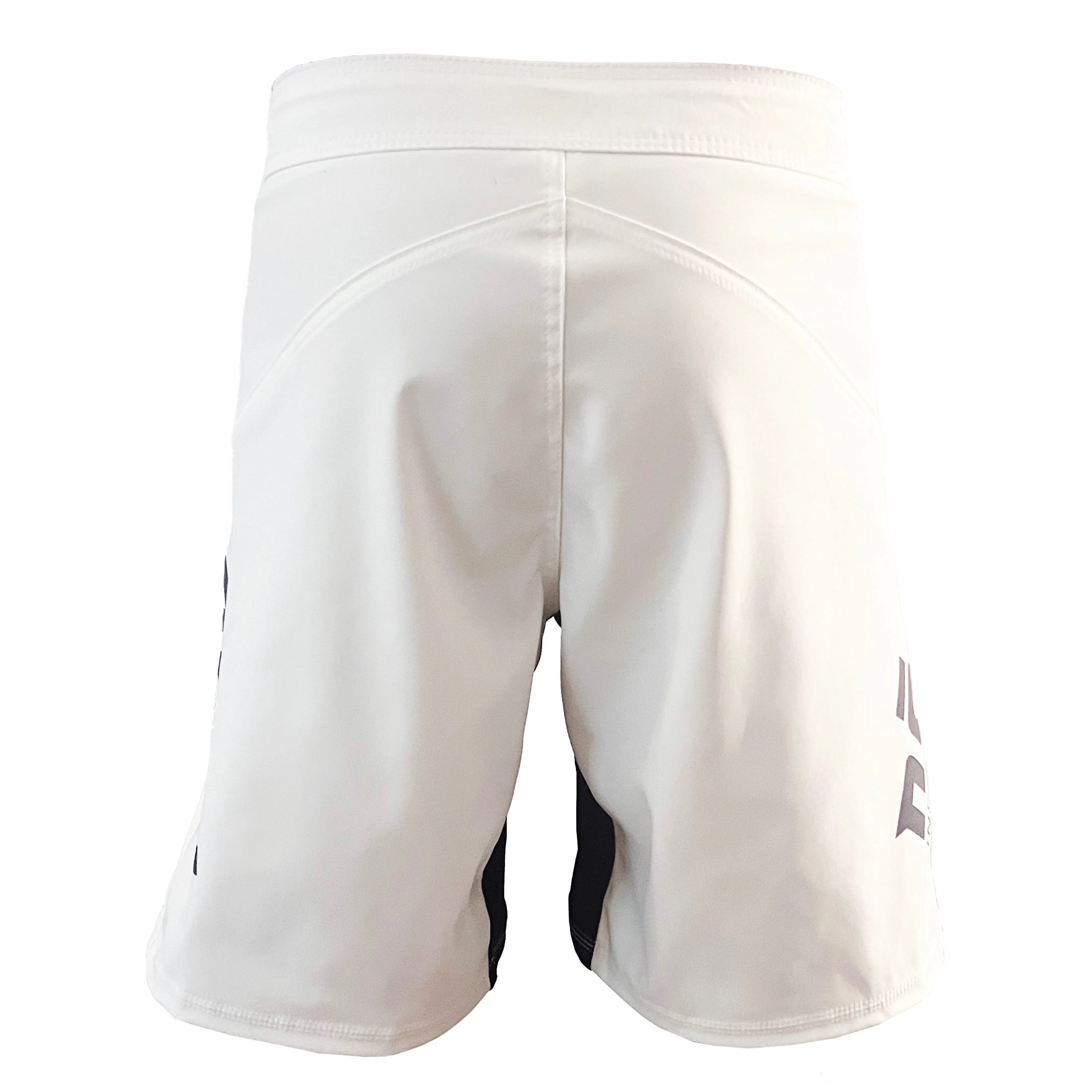 Phantom 4.0 Fight Shorts - Arctic White & Gray - MADE IN USA