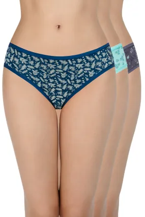 Print Low Rise Bikini Panties (Pack of 3)