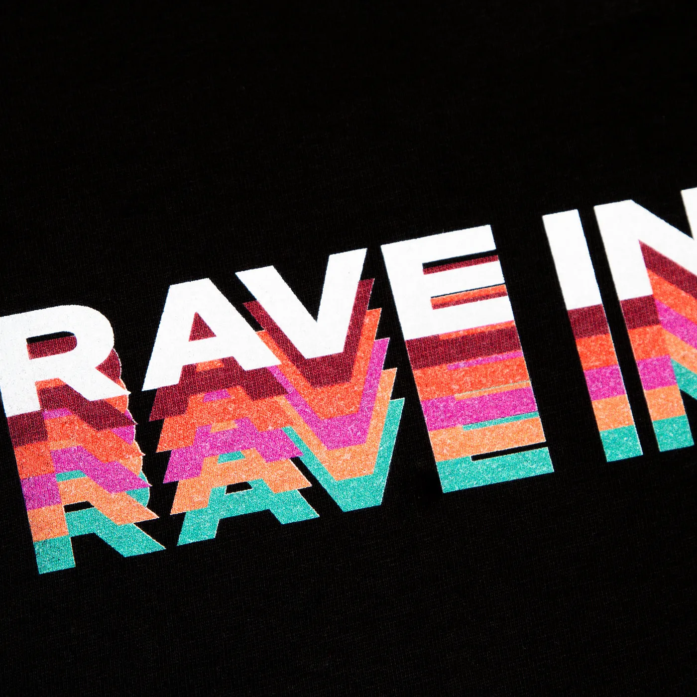 Rave in Progress Remixed Back Print - Tshirt - Black