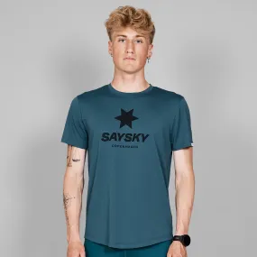 Saysky | Logo Combat T-Shirt | Blue | Heren