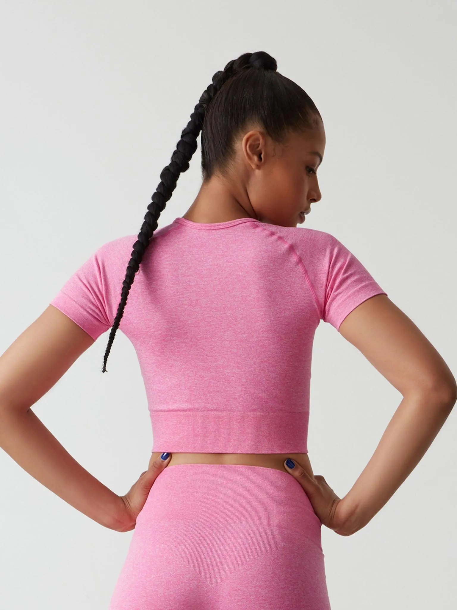 Seamless Crop Top Pink