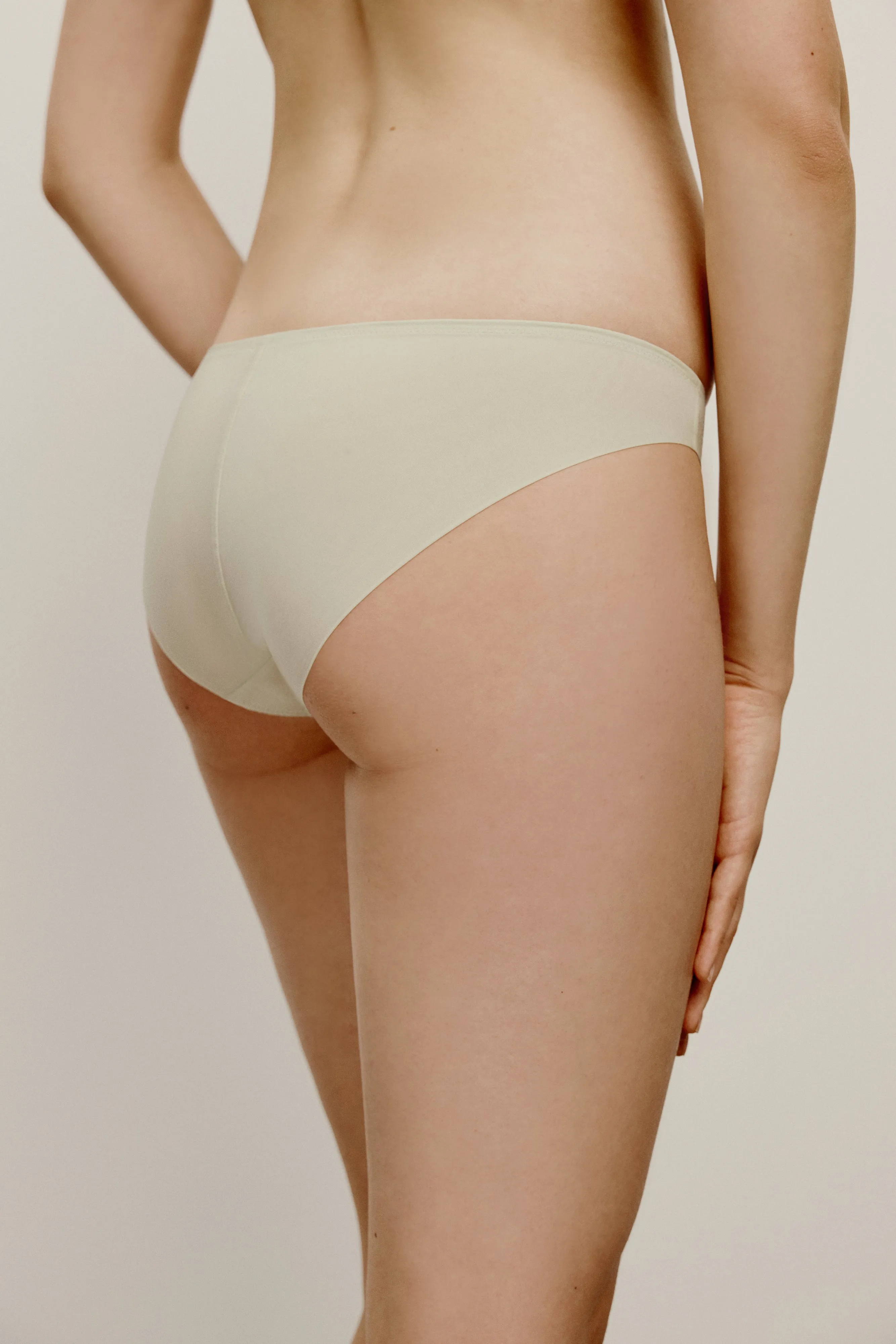 Self Silk Satin Mid Waist Brief