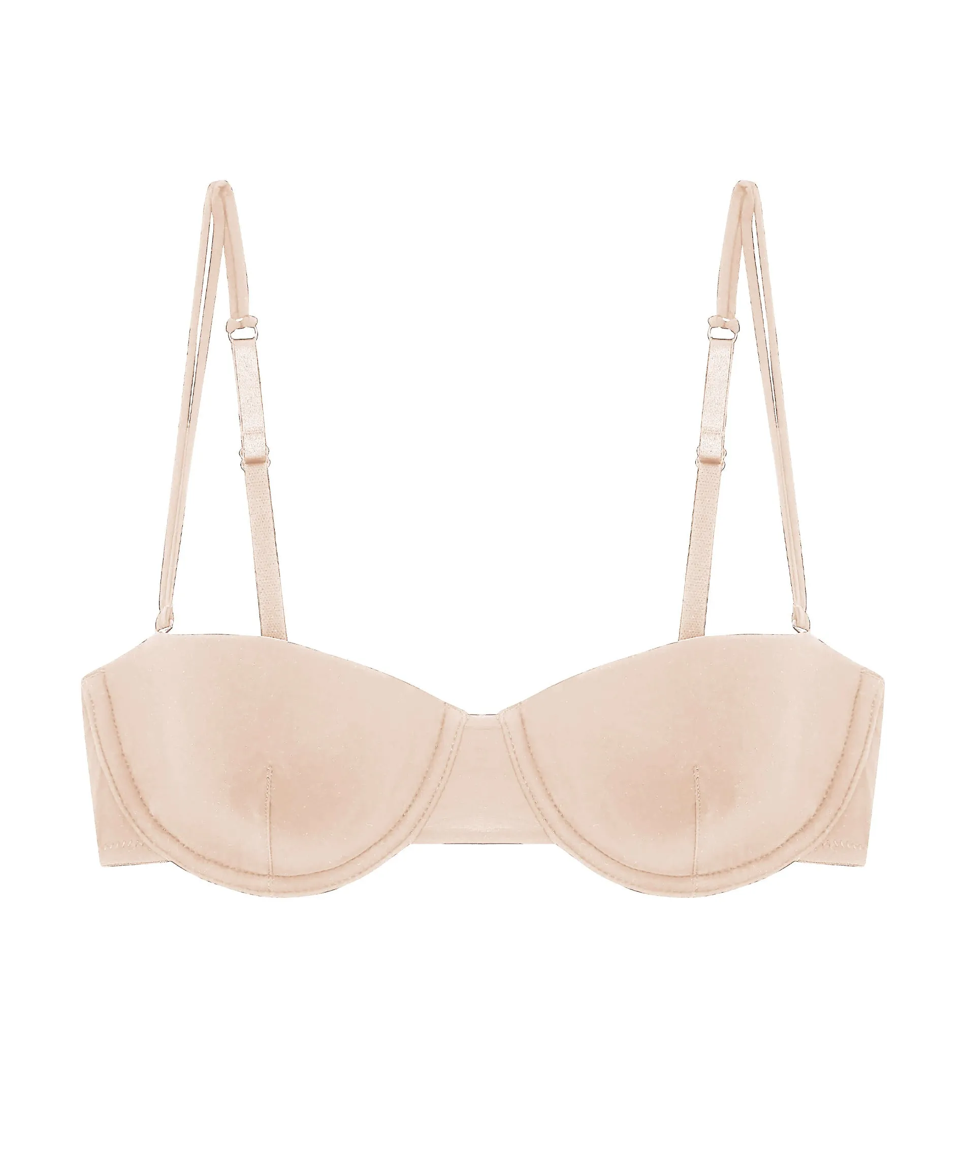 sheer tactel balconette bra