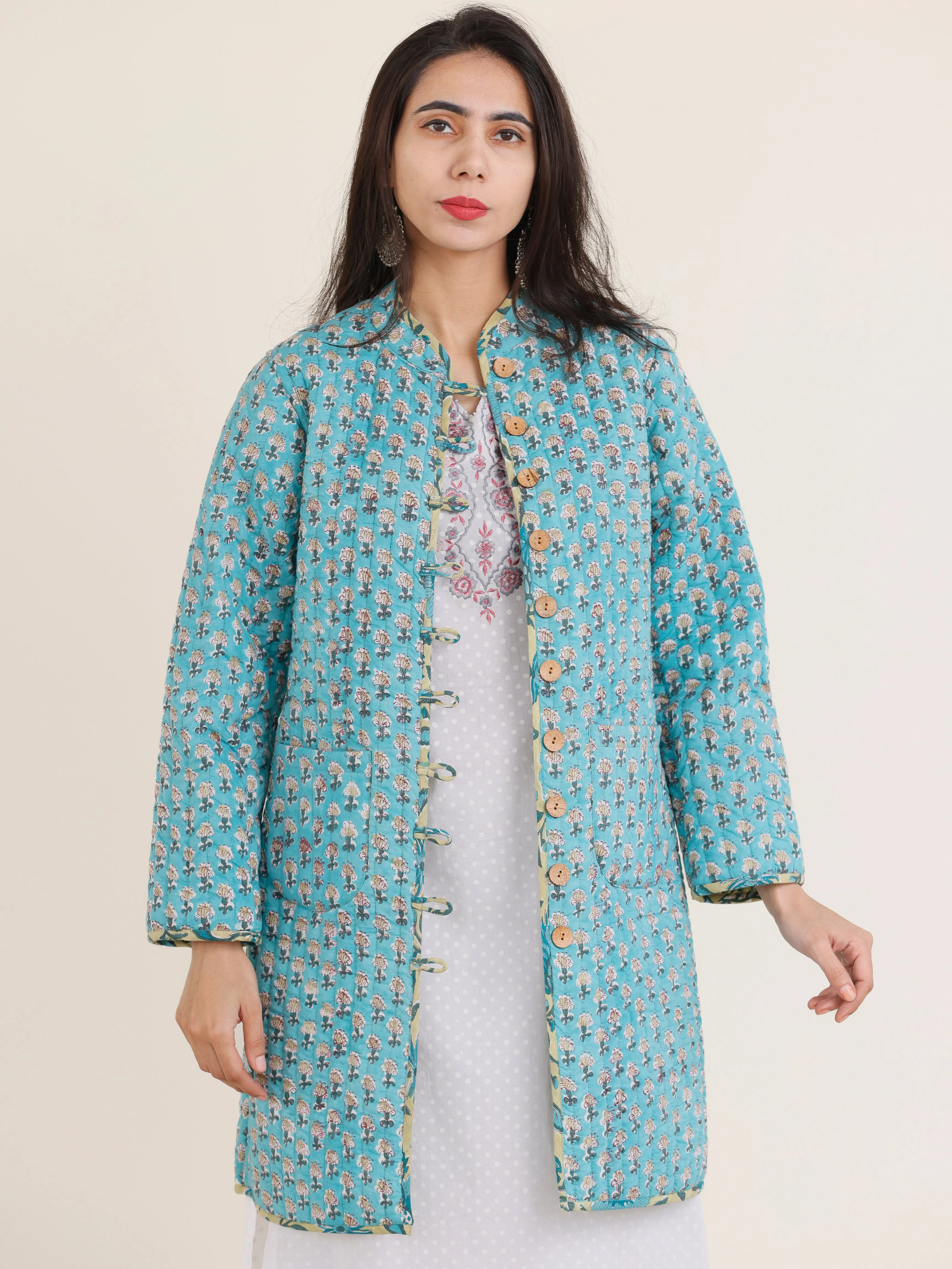 Shishir Sajani Quilted Reversible Jacket