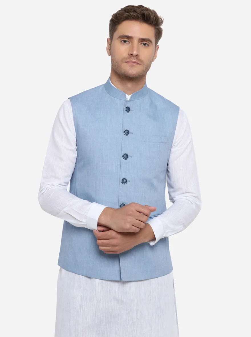 Sky Blue Modi Jacket | JadeBlue