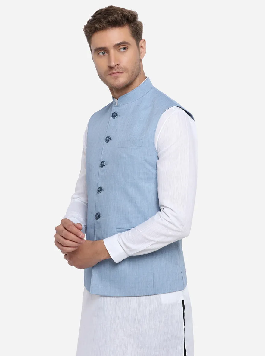 Sky Blue Modi Jacket | JadeBlue