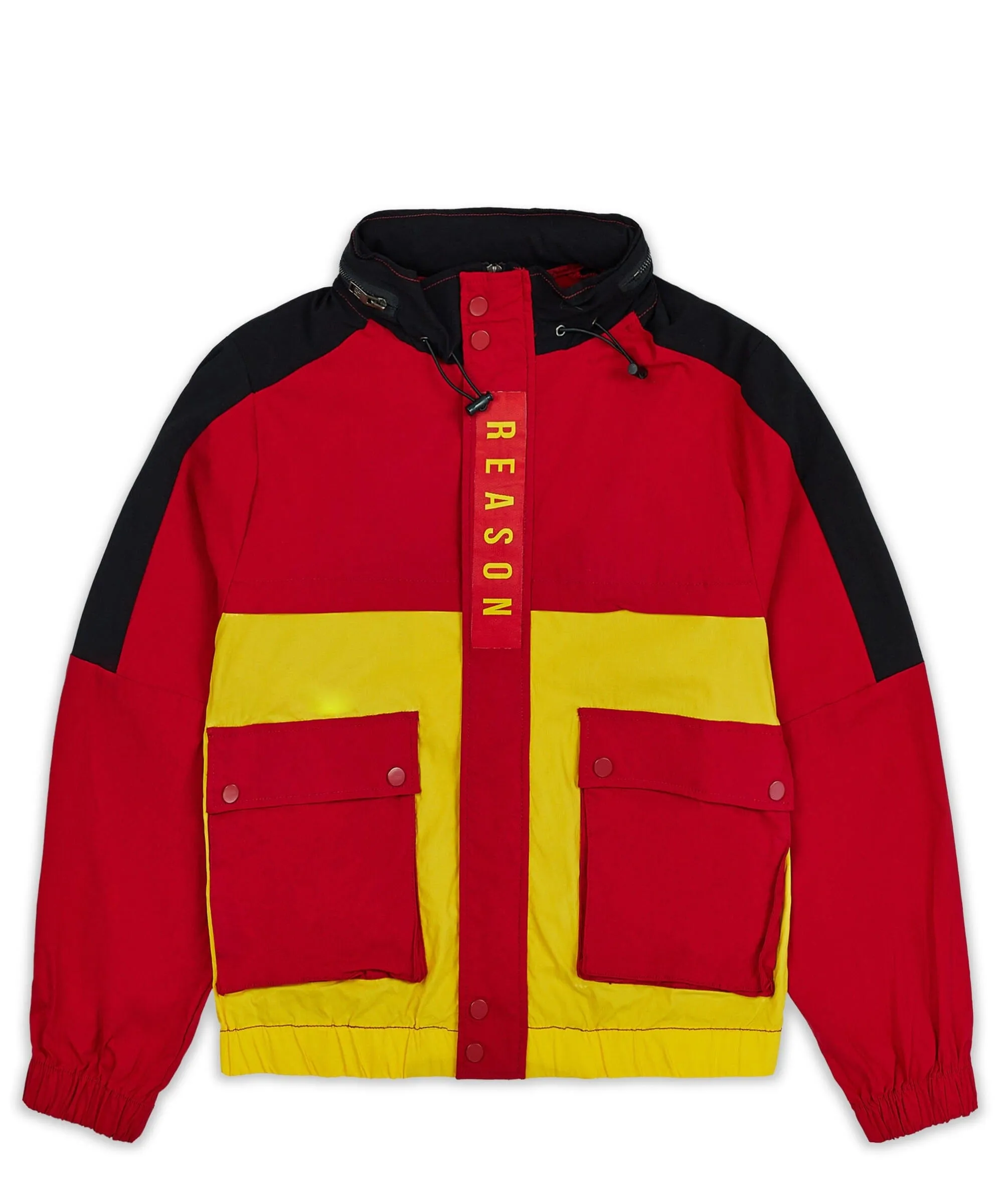 Soho Stretch Nylon Zip Up Jacket - Red