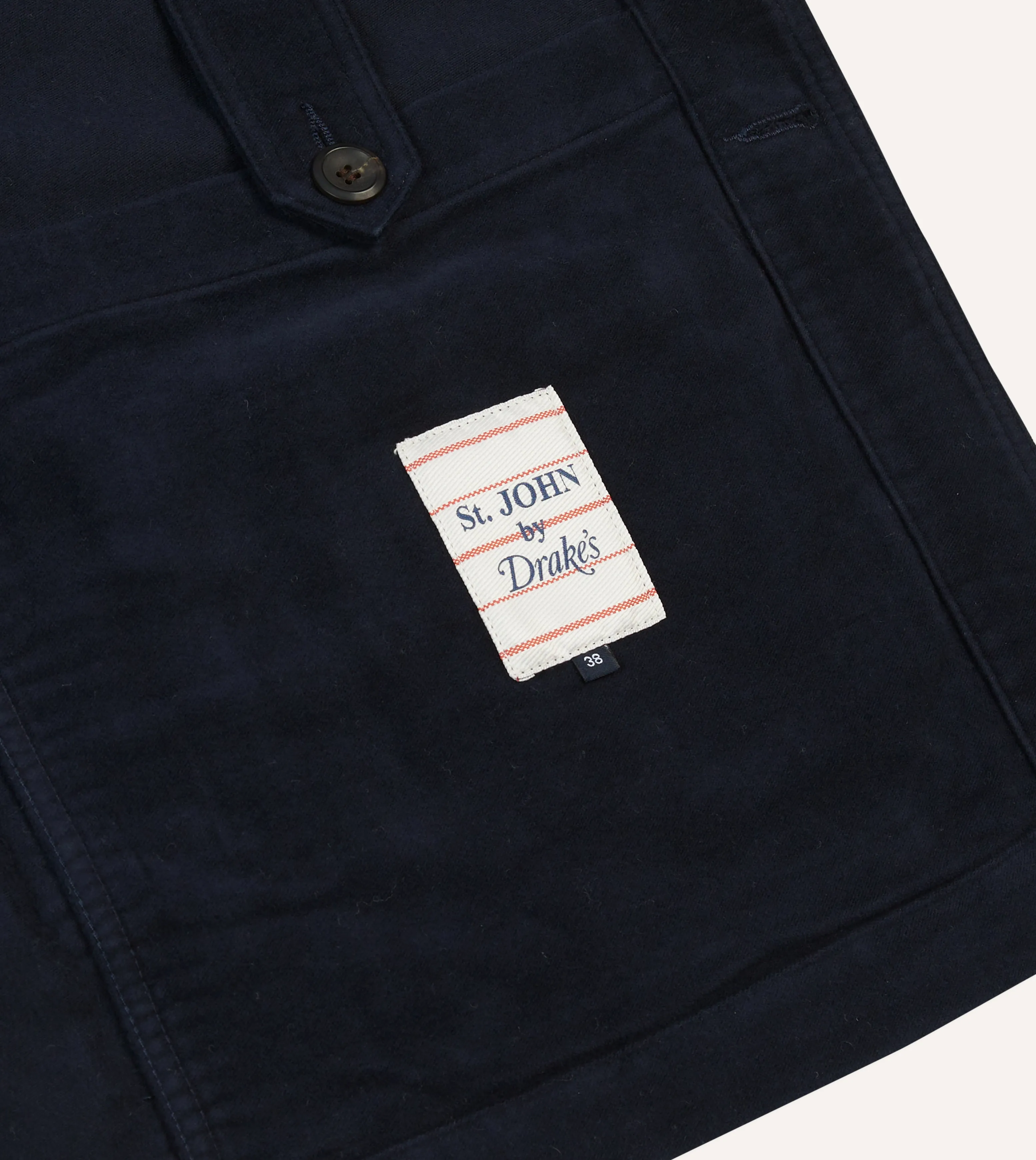 St. JOHN by Drake's Navy Moleskin Five-Pocket Chore Jacket