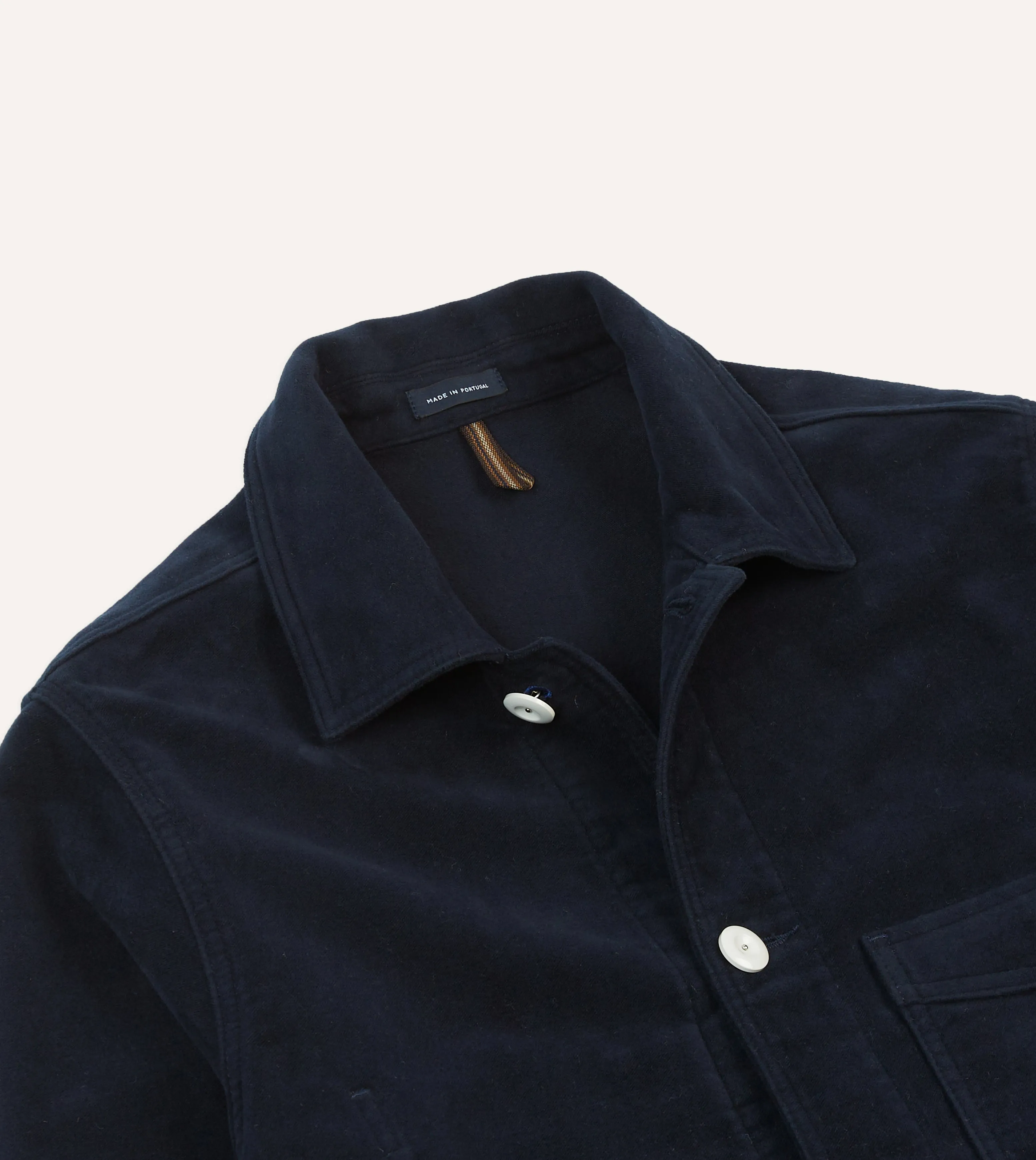 St. JOHN by Drake's Navy Moleskin Five-Pocket Chore Jacket