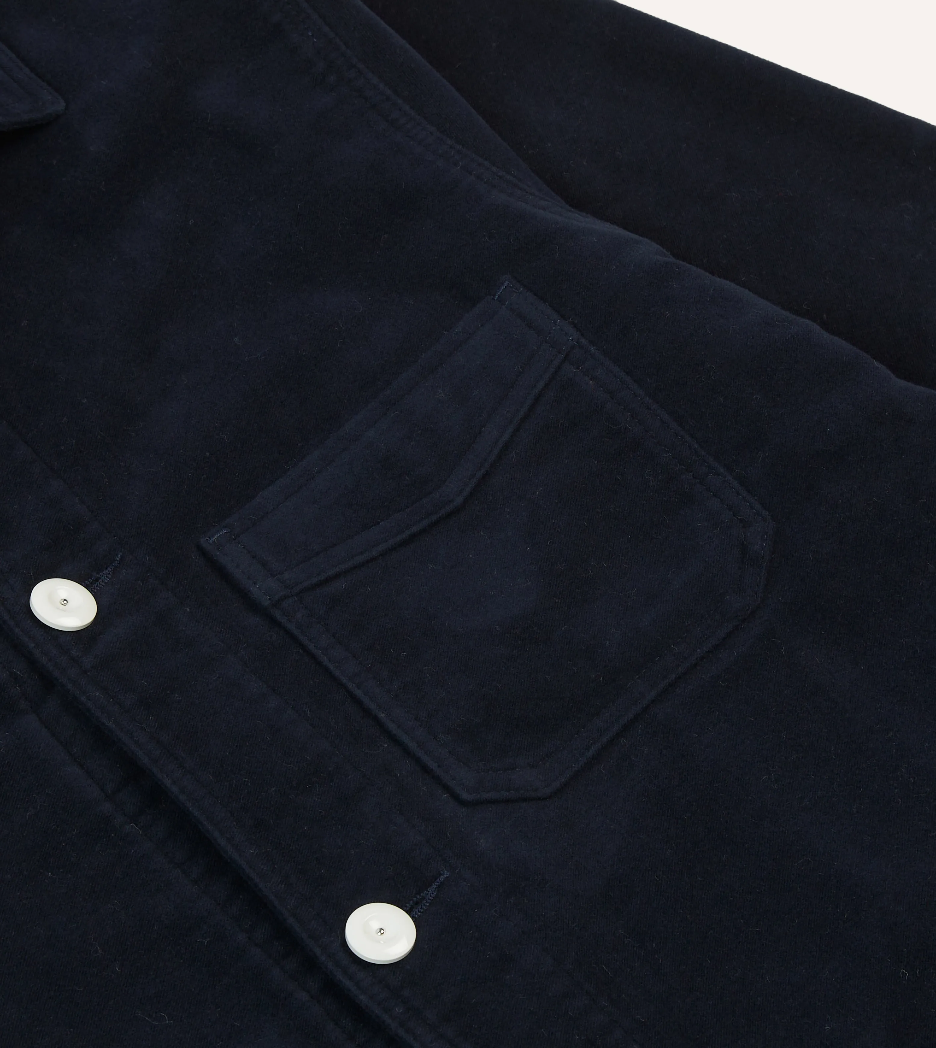 St. JOHN by Drake's Navy Moleskin Five-Pocket Chore Jacket