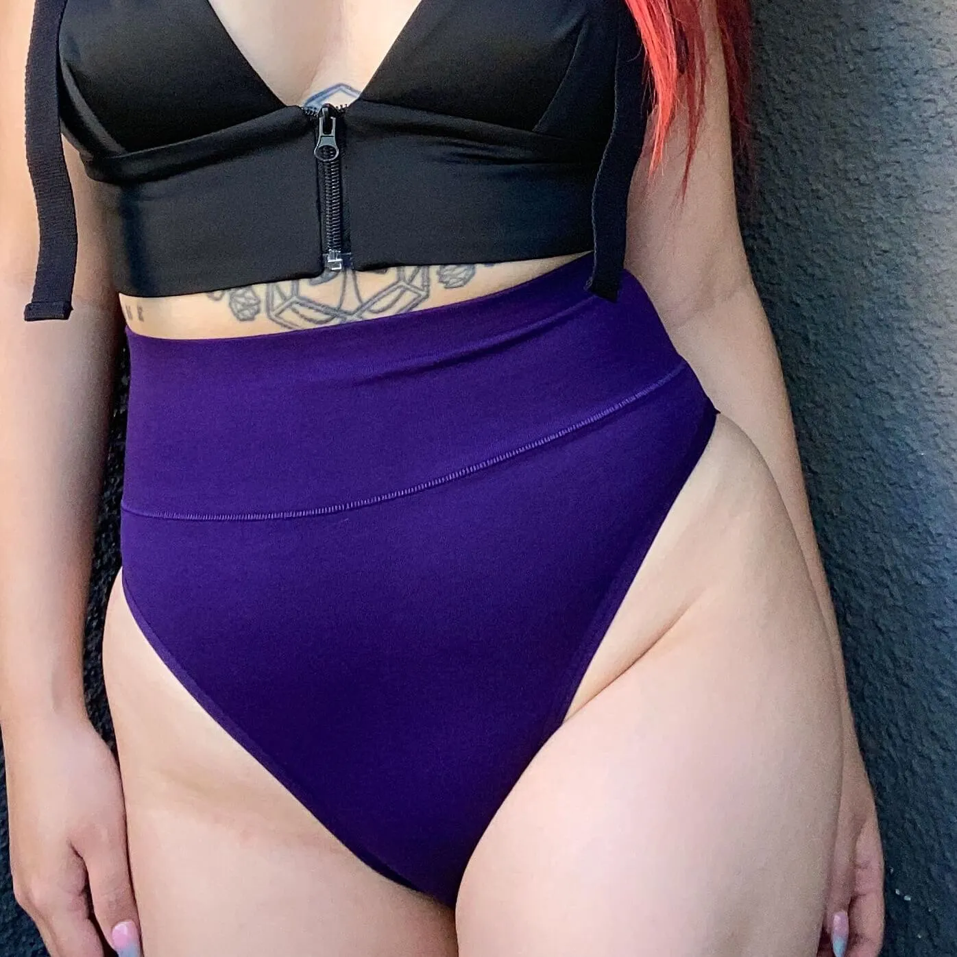 Super High Leg Panties - Suffragette Purple