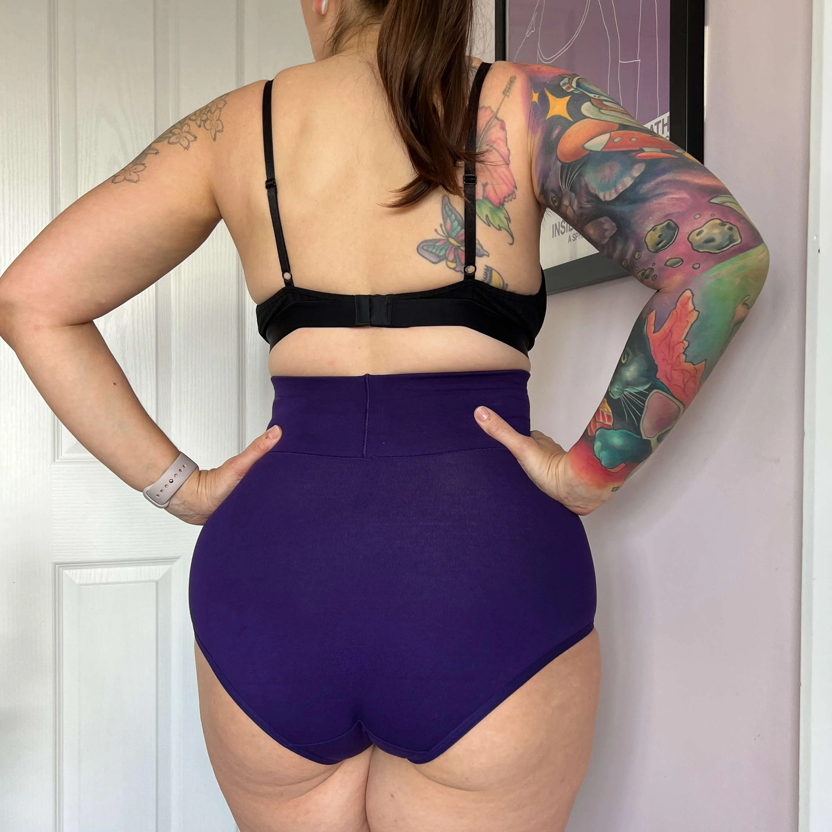 Super High Waist Panties - Suffragette Purple