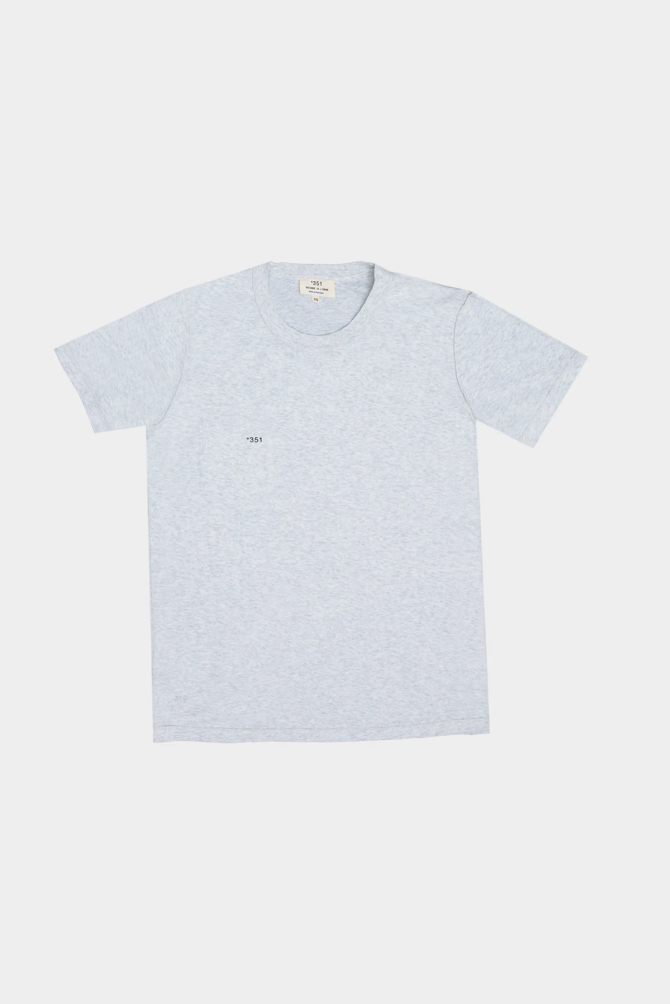 T-SHIRT REVERSIBLE RIB LIGHT HEATHER GREY