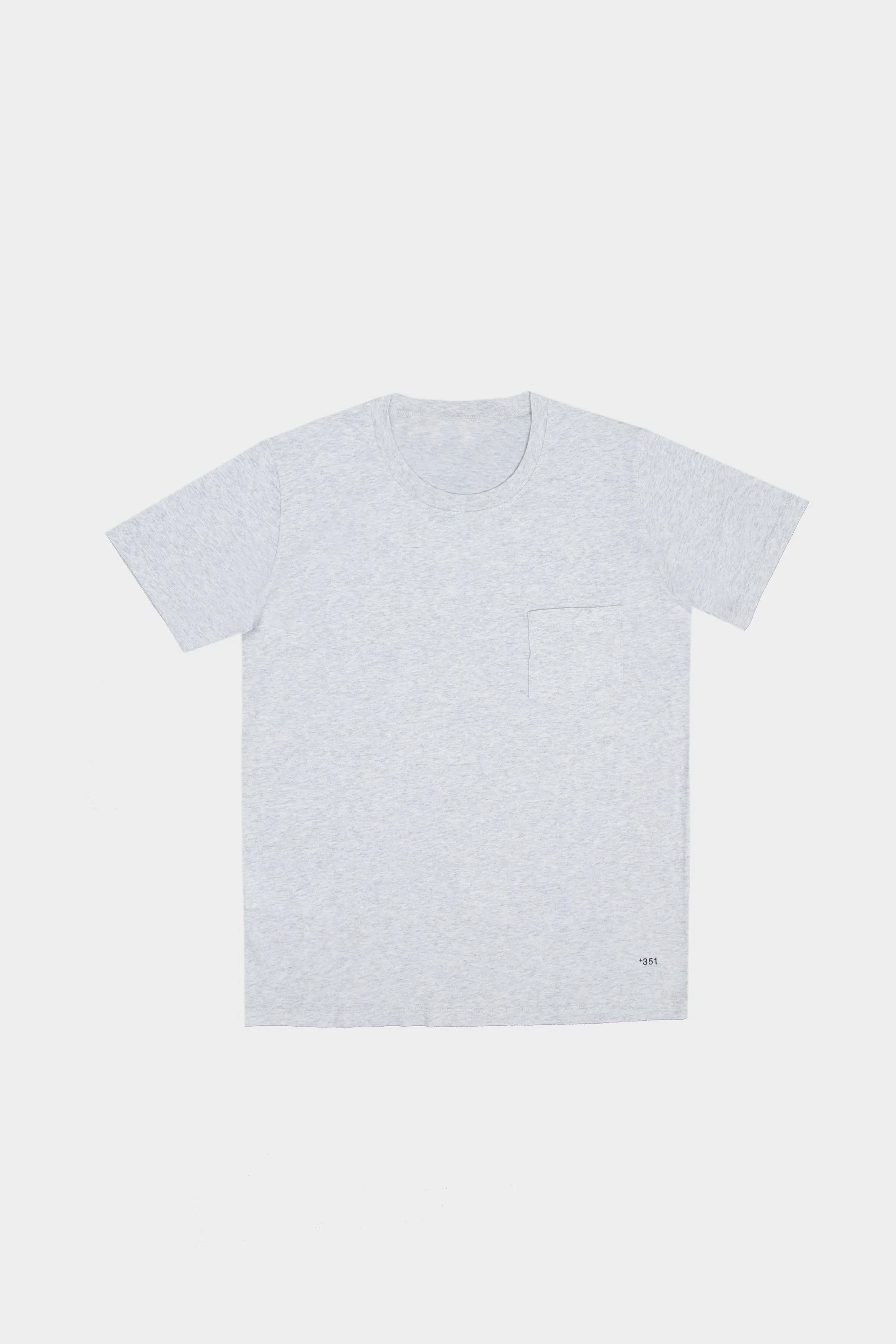 T-SHIRT REVERSIBLE RIB LIGHT HEATHER GREY