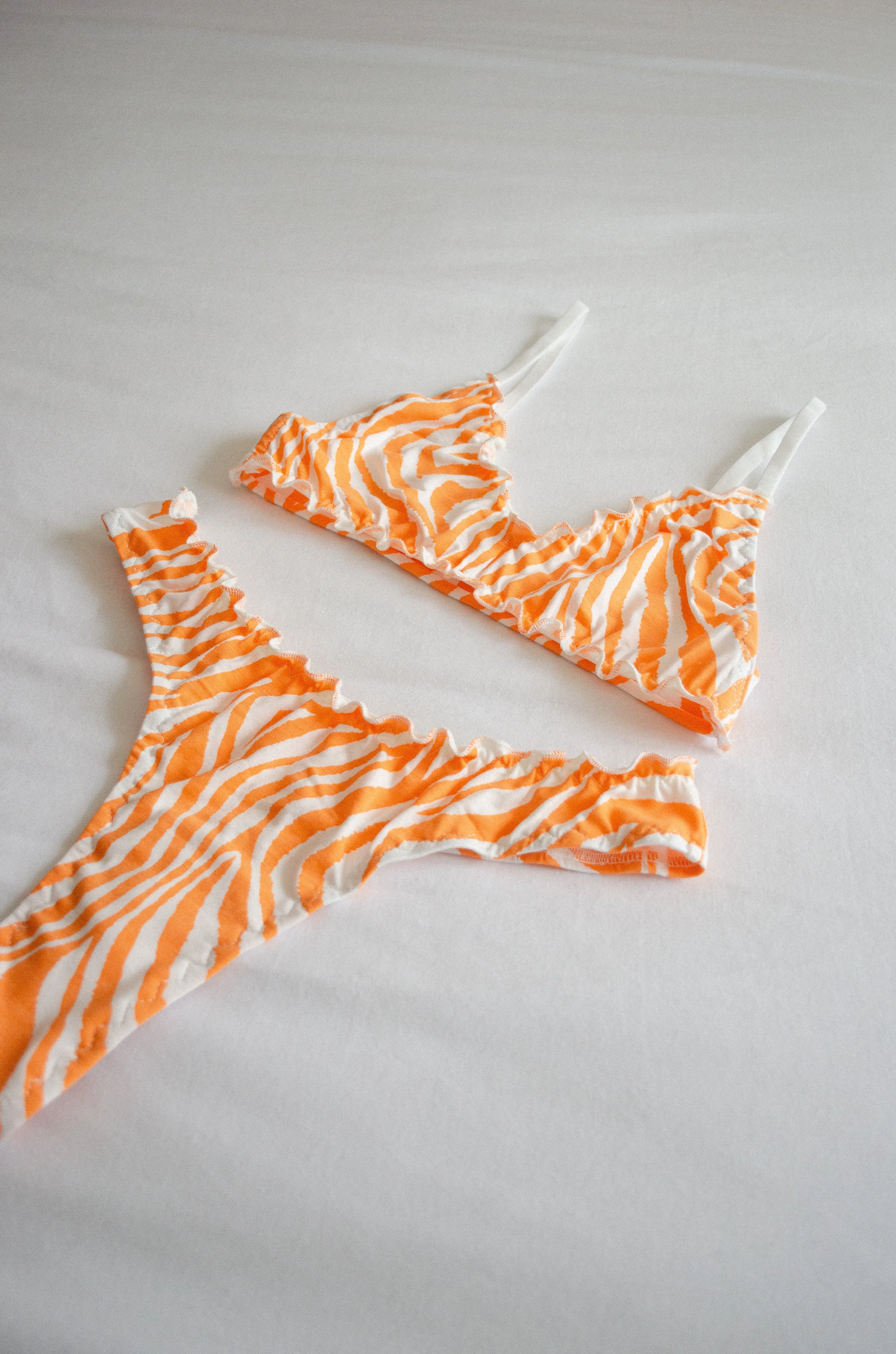 Tangerine Jersey Bralet