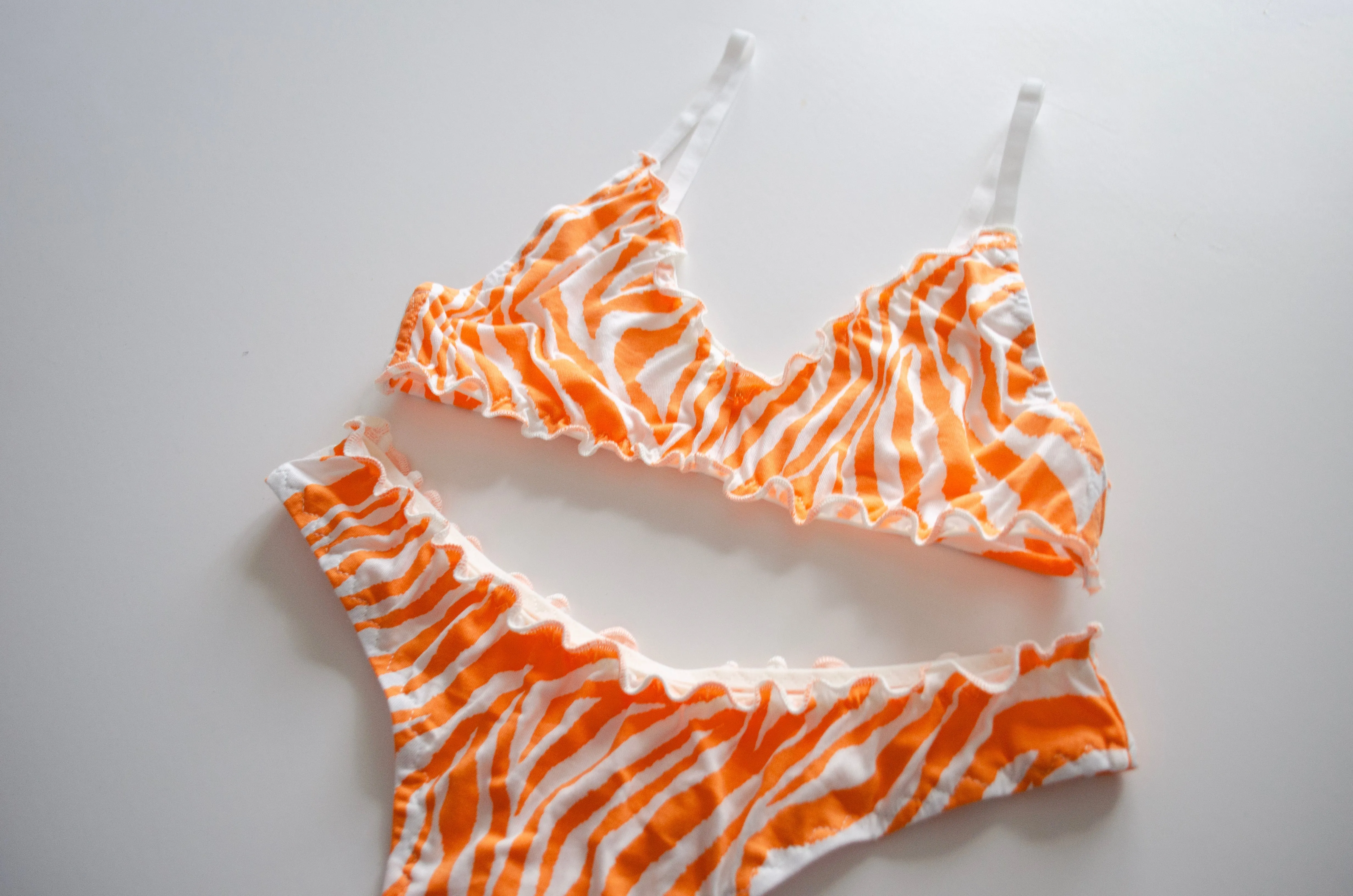 Tangerine Jersey Bralet