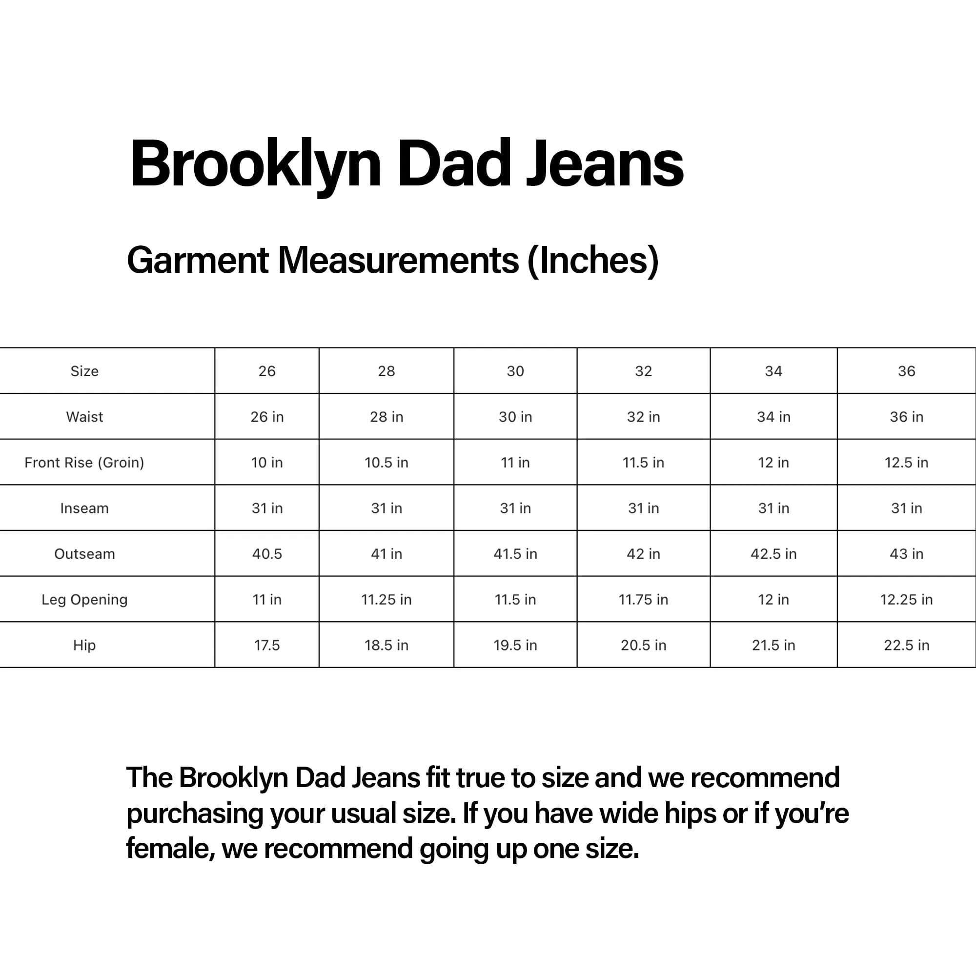 The Brooklyn Dad Jeans | Baggy, Wide-Leg