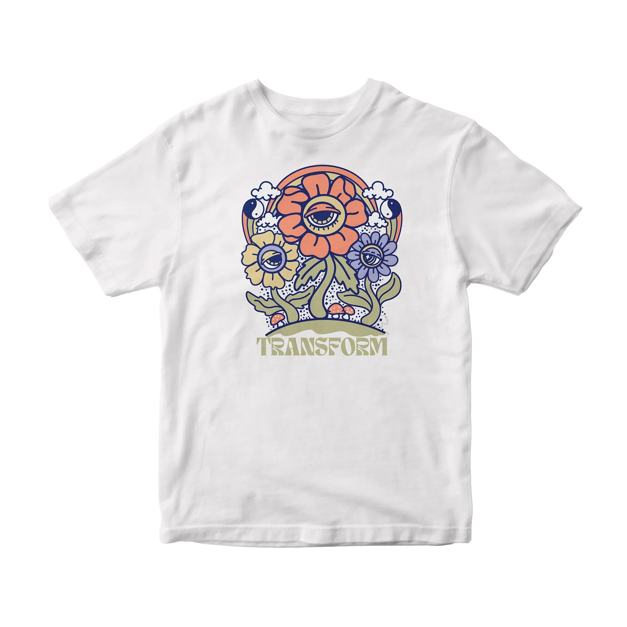 The Stoned Flower Tee White