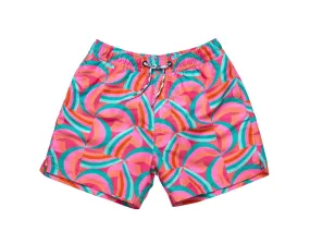 UPF 50  Swim Shorts - Geo Melon