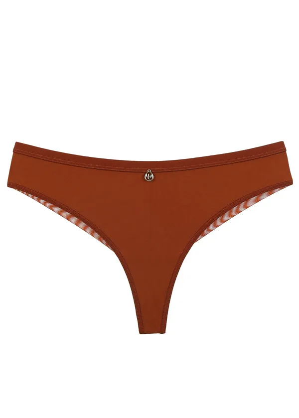 VANESSA Casual Superfine Fabric Tanga Panties