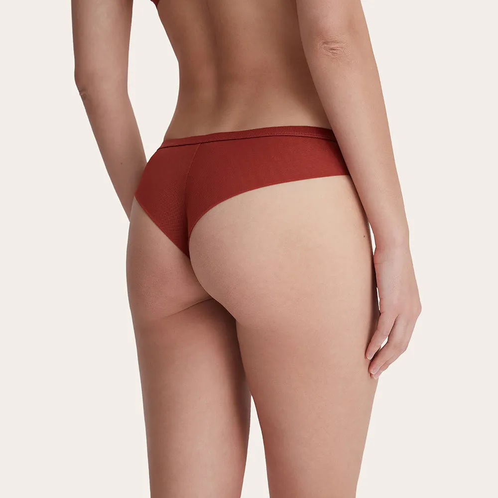 VANESSA Casual Superfine Fabric Tanga Panties