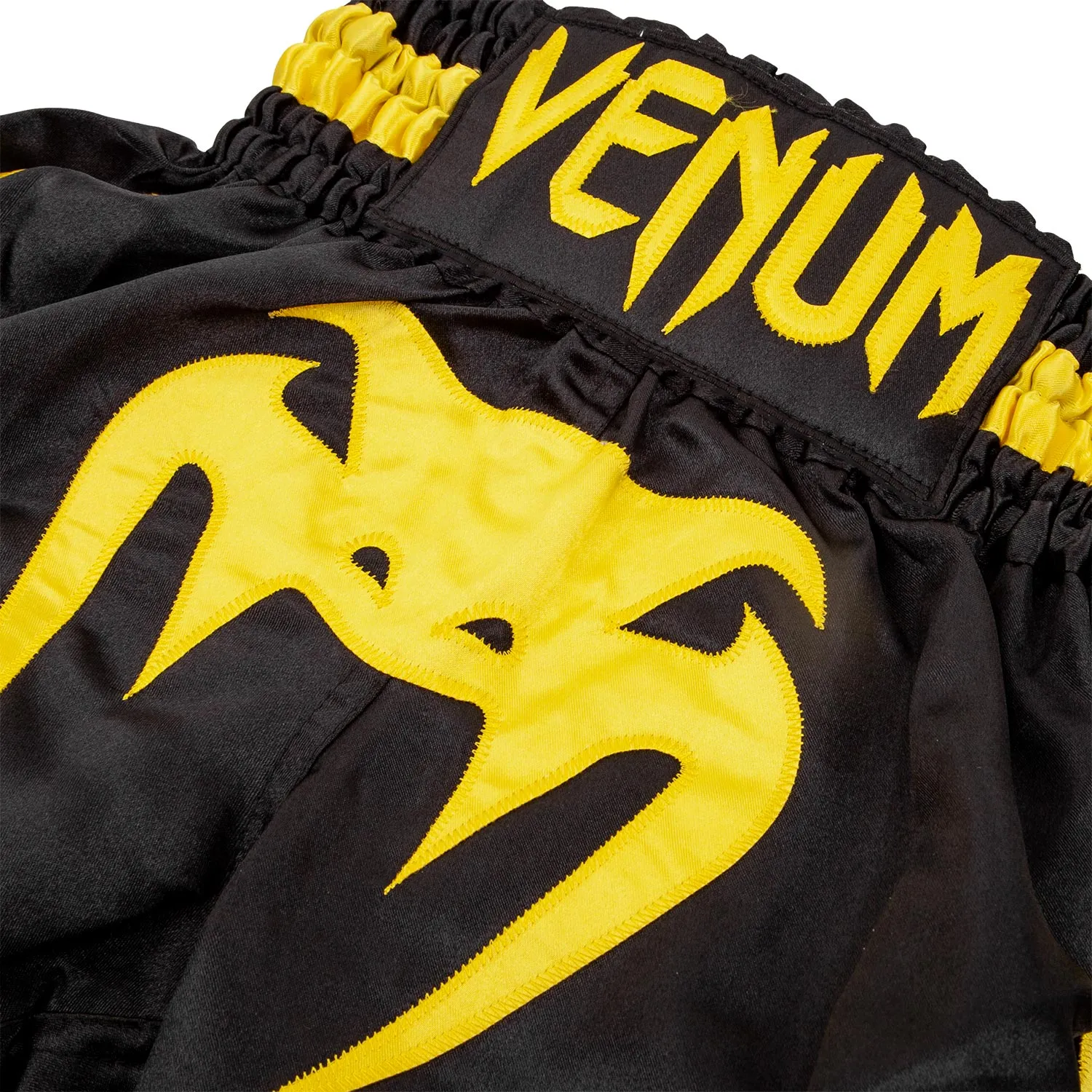 Venum Bangkok Inferno Kids Muay Thai Shorts - Black/Yellow