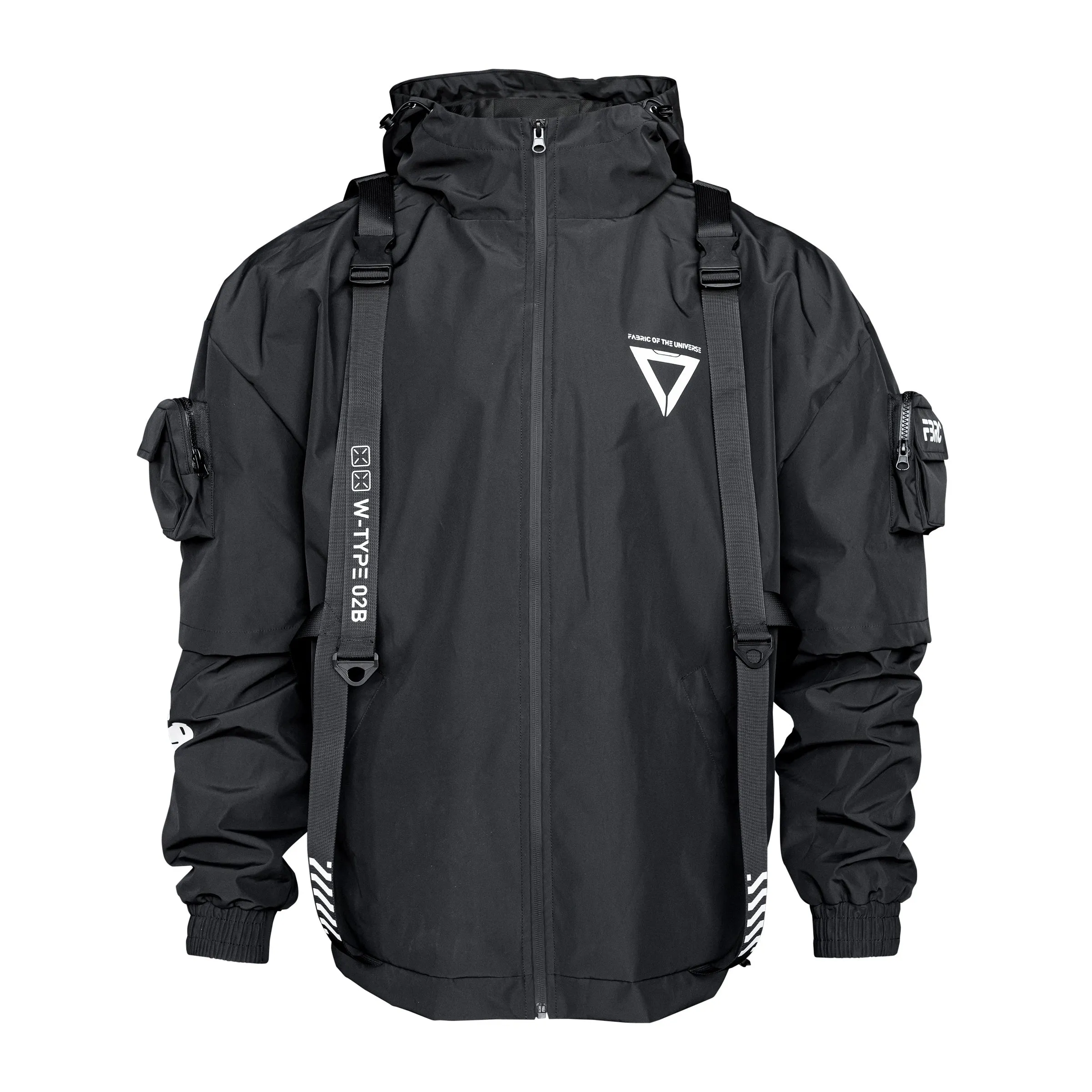 W-Type 02B Black Windbreaker