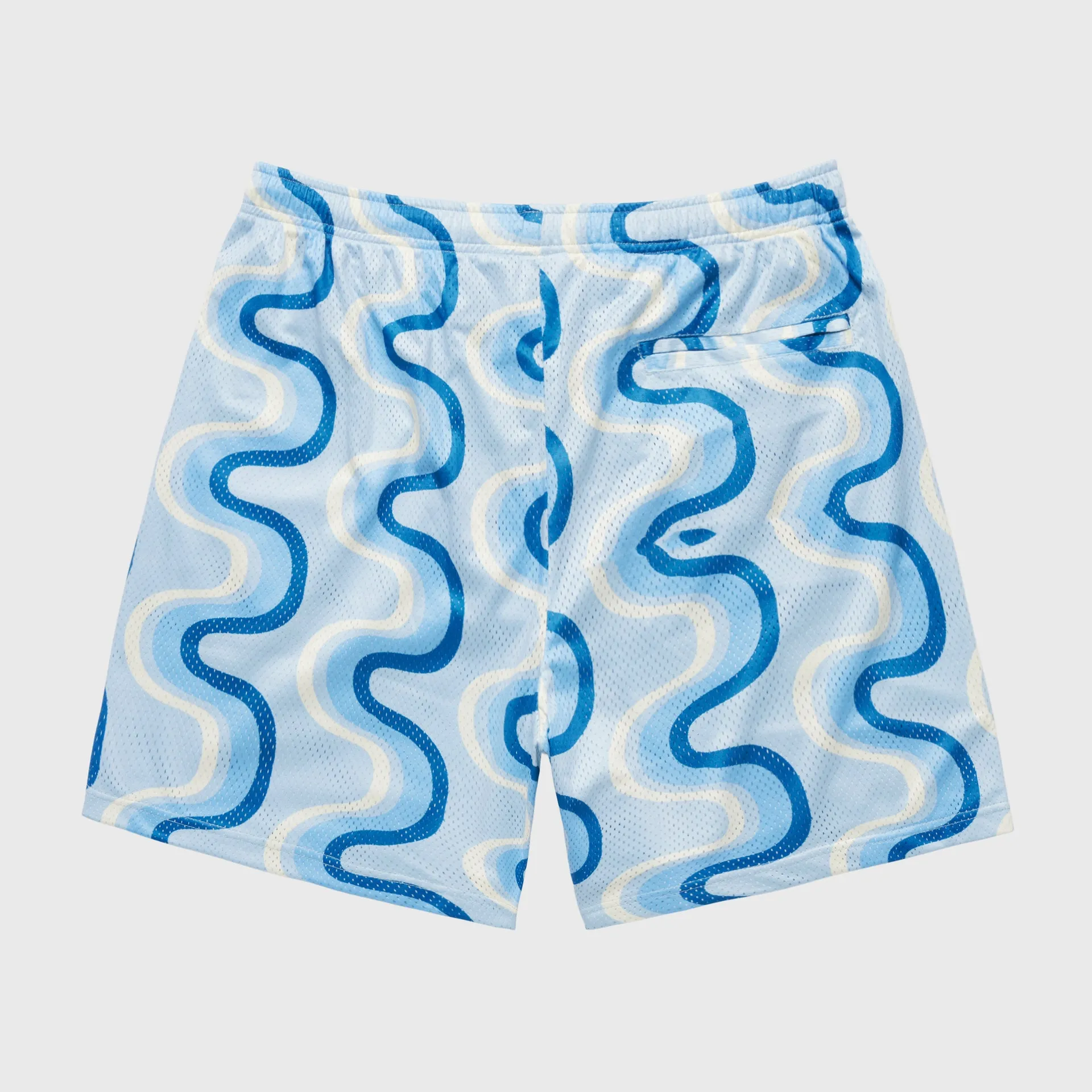 Wave Mesh Shorts Baby Blue