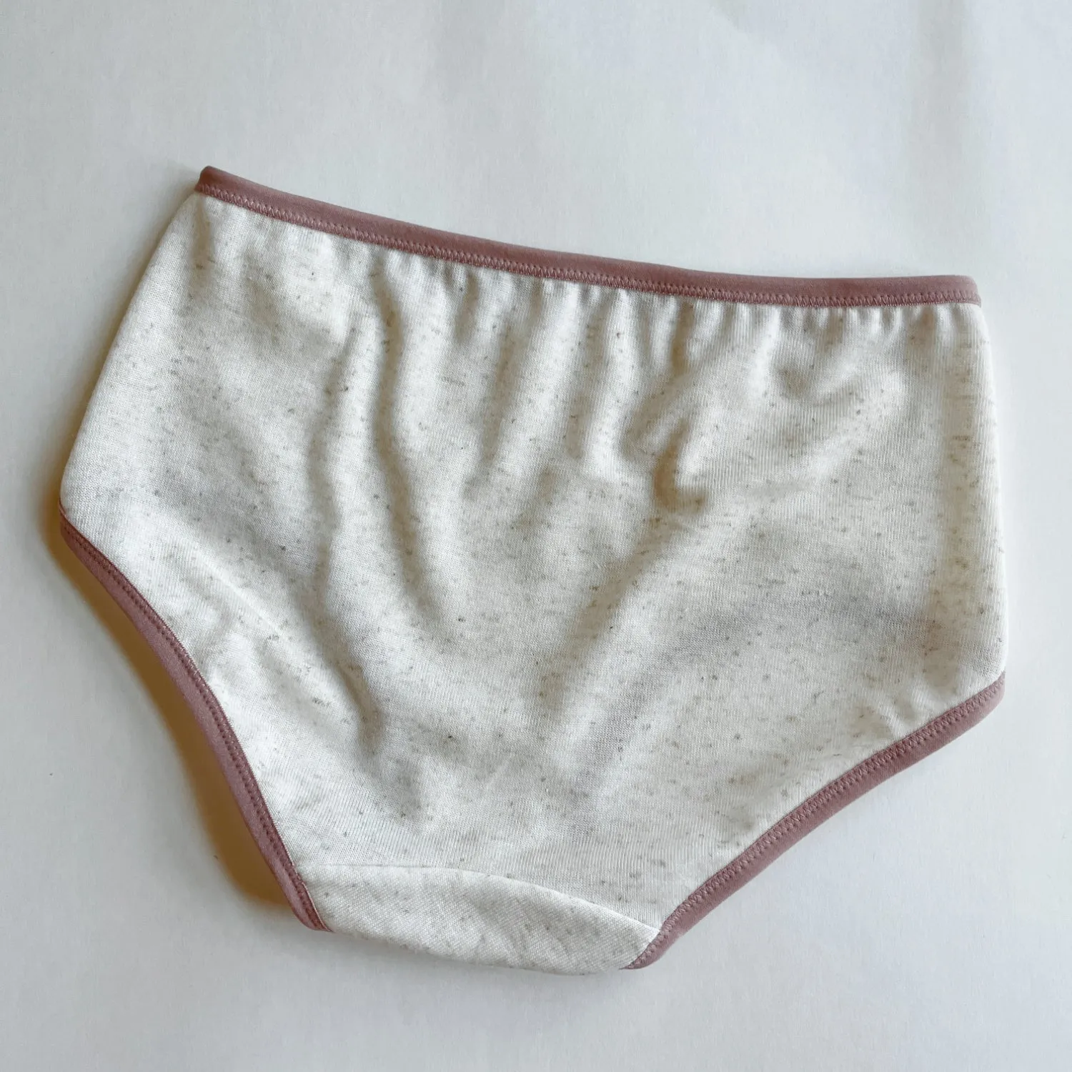 Women's linen underwear brief - natural off-white