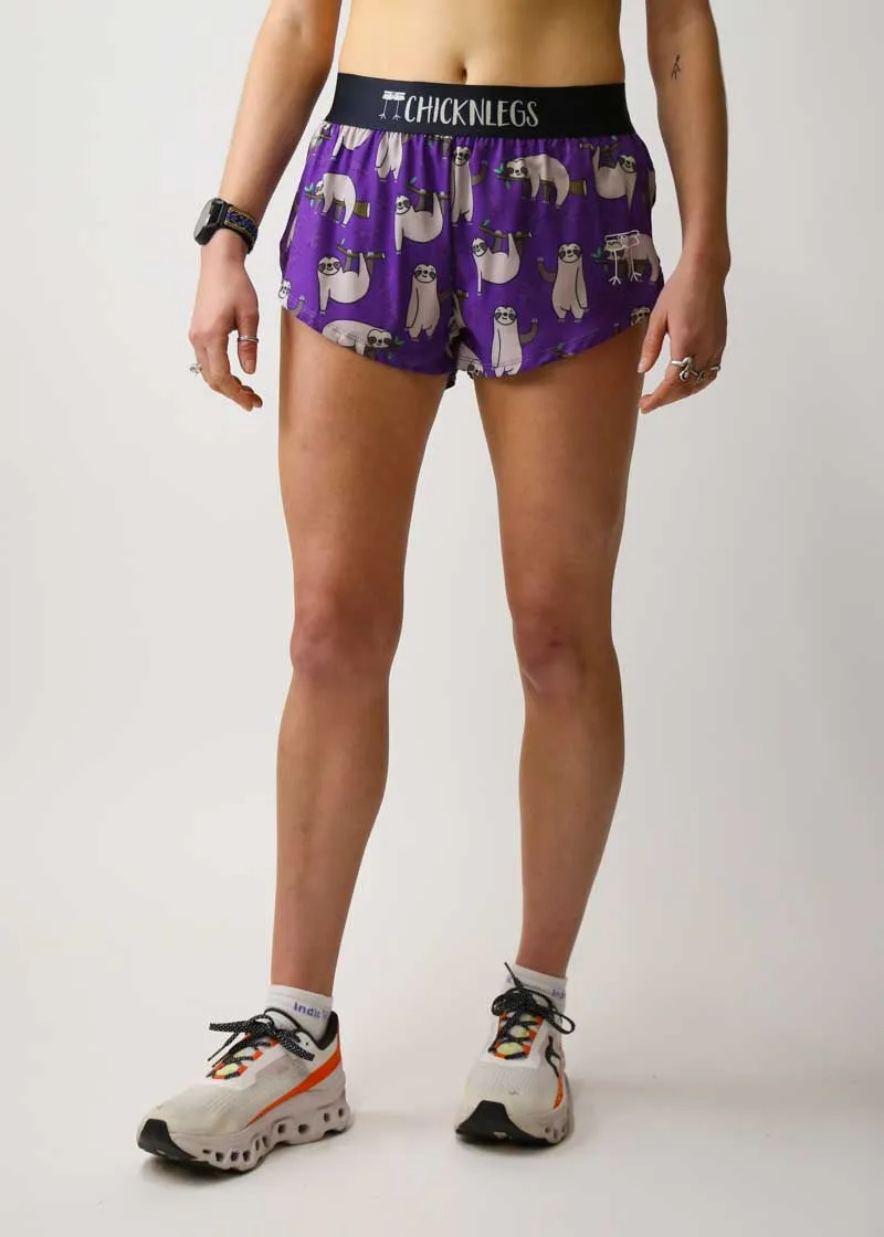 Women's Sloths 1.5" Split Shorts