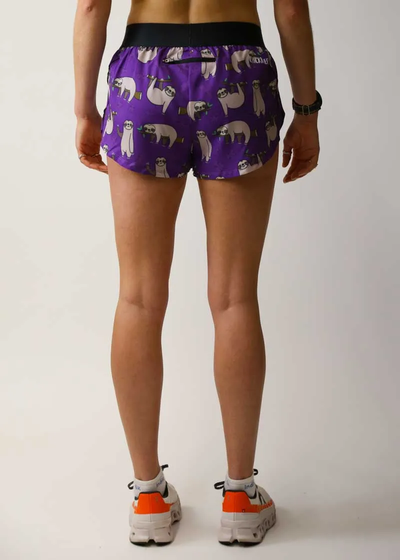 Women's Sloths 1.5" Split Shorts