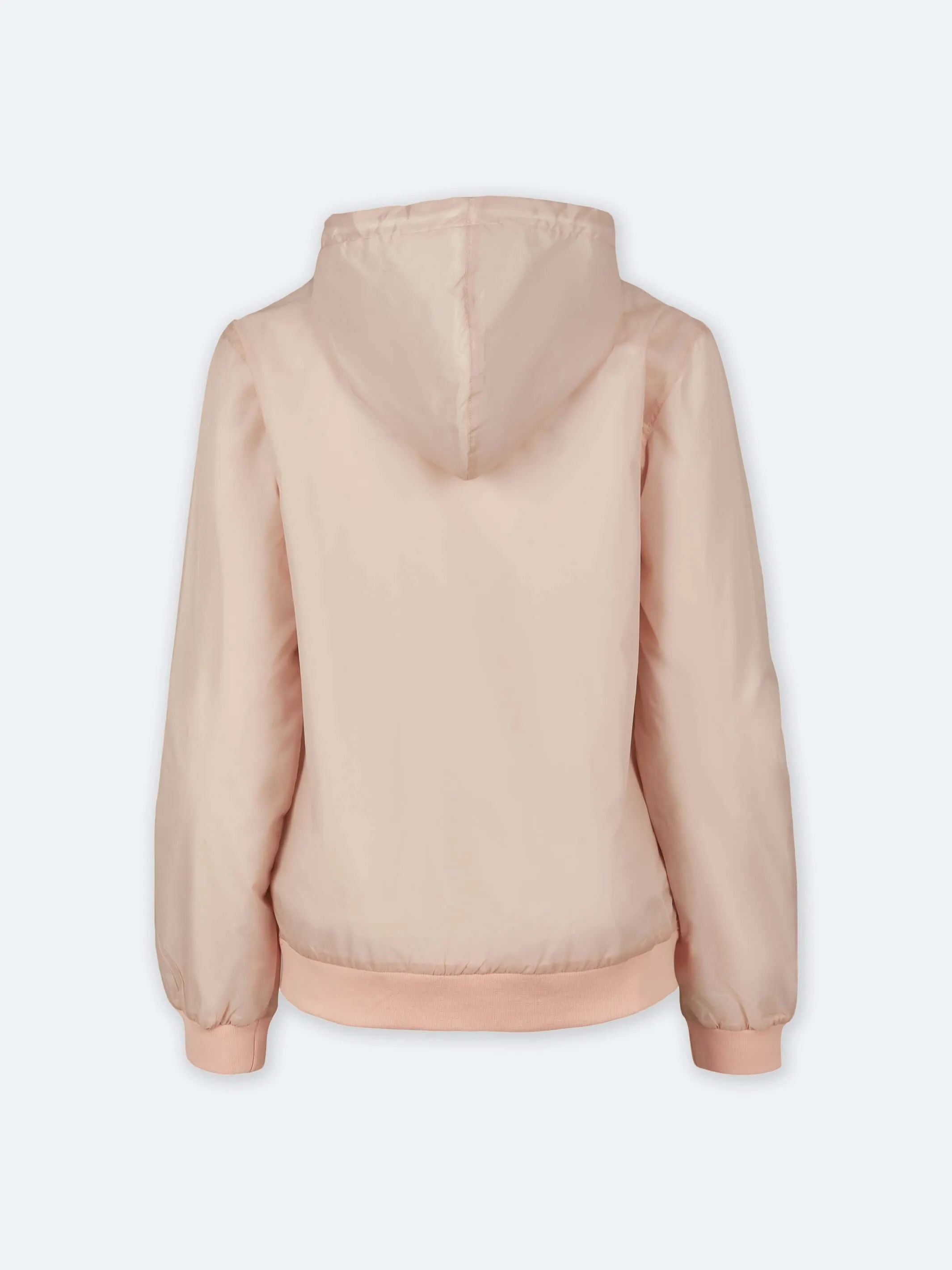 Womens Stencil Windbreaker (Light Pink)