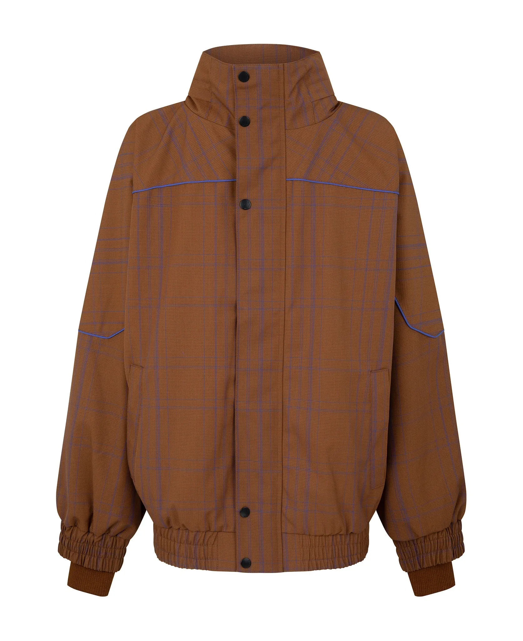 WOOL CHECK WINDBREAKER