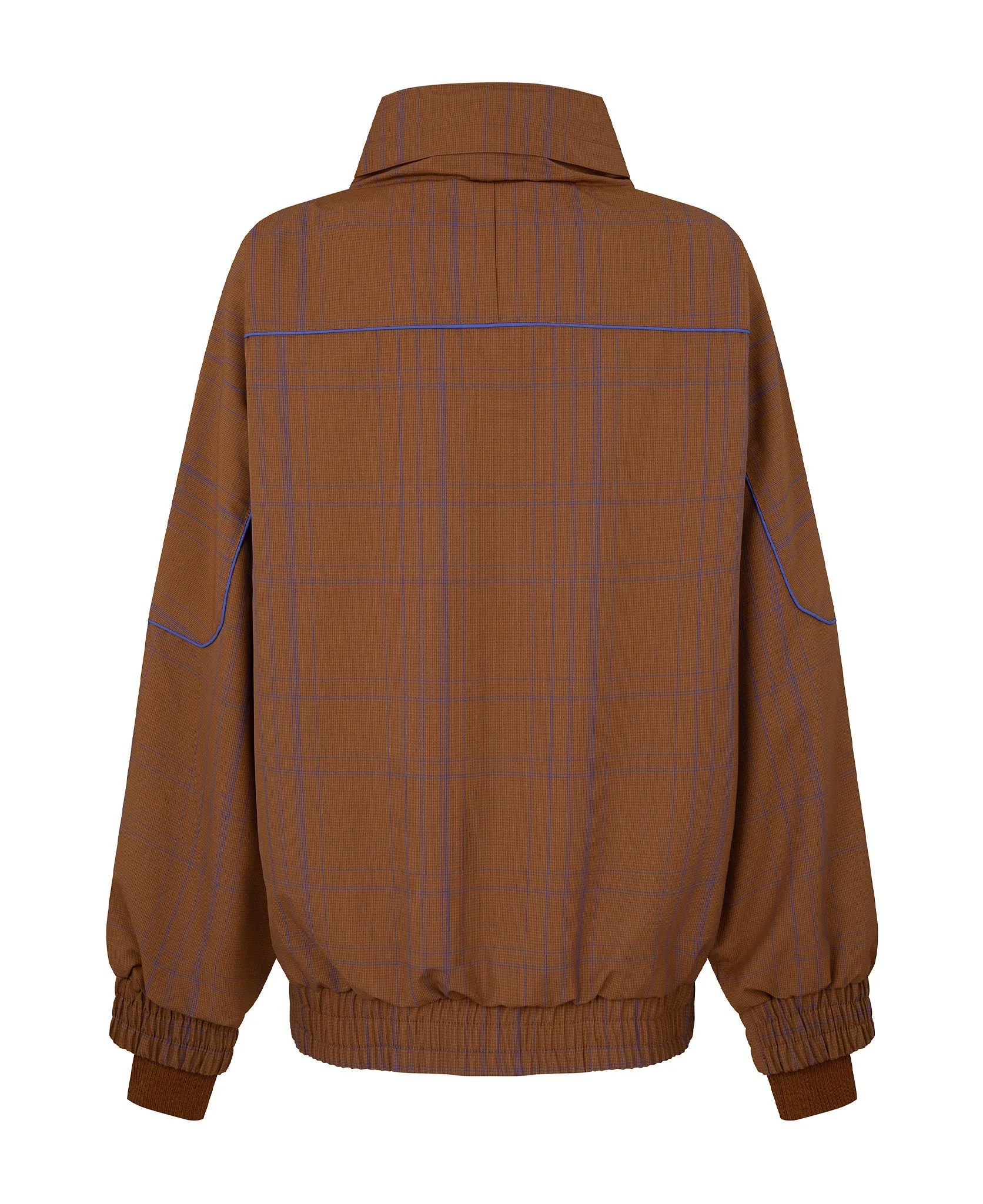 WOOL CHECK WINDBREAKER